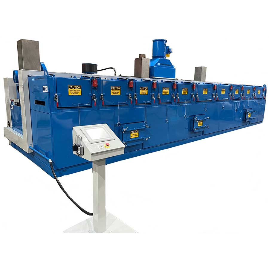 Continuous Strip System Conveyor Parts Washer